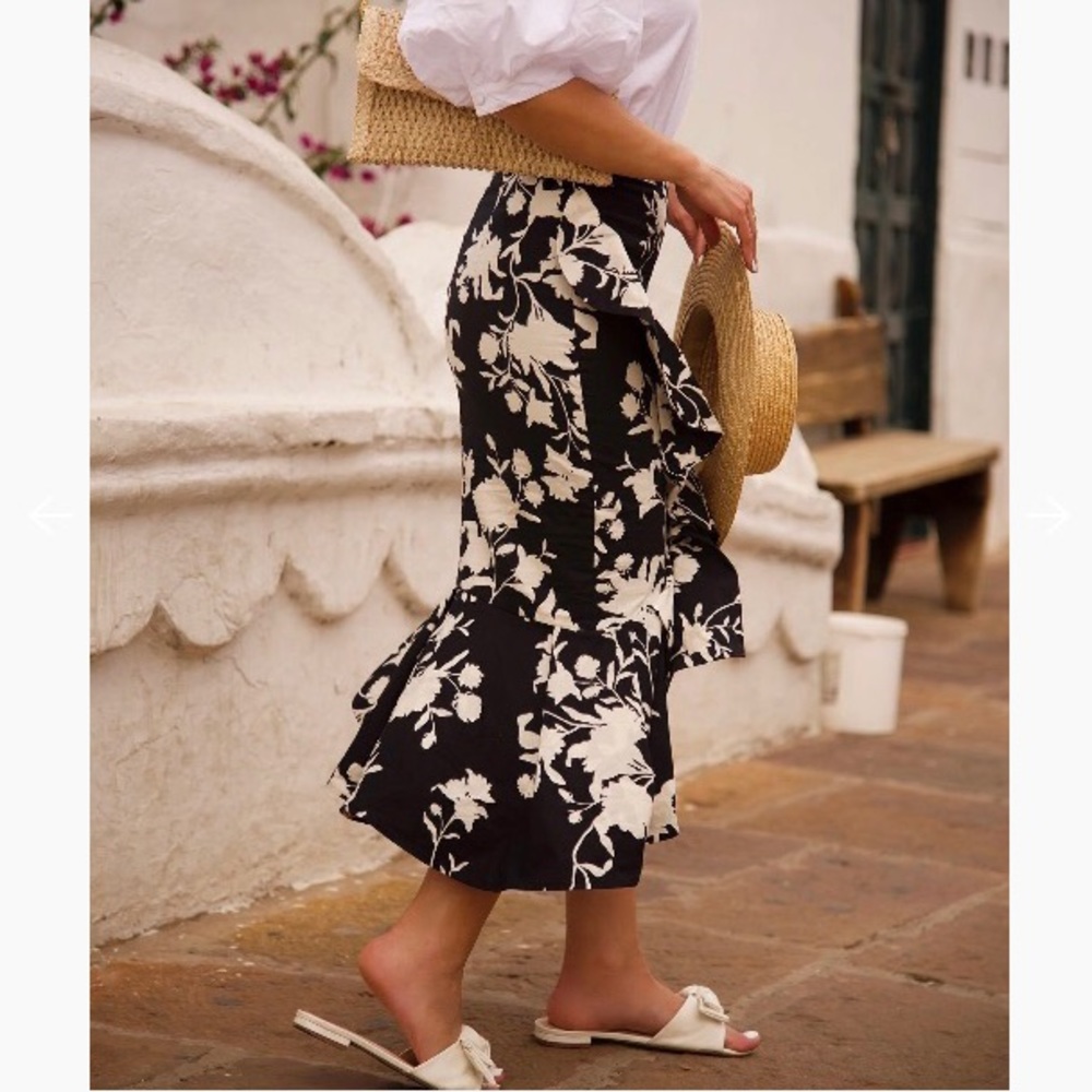NWT Johanna Ortiz x H&M Flounce Skirt - Picture 6 of 11
